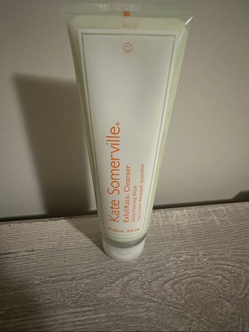 NWOT Kate Somerville White Tube with Orange Logo Facial Cleanser and Exfoliant